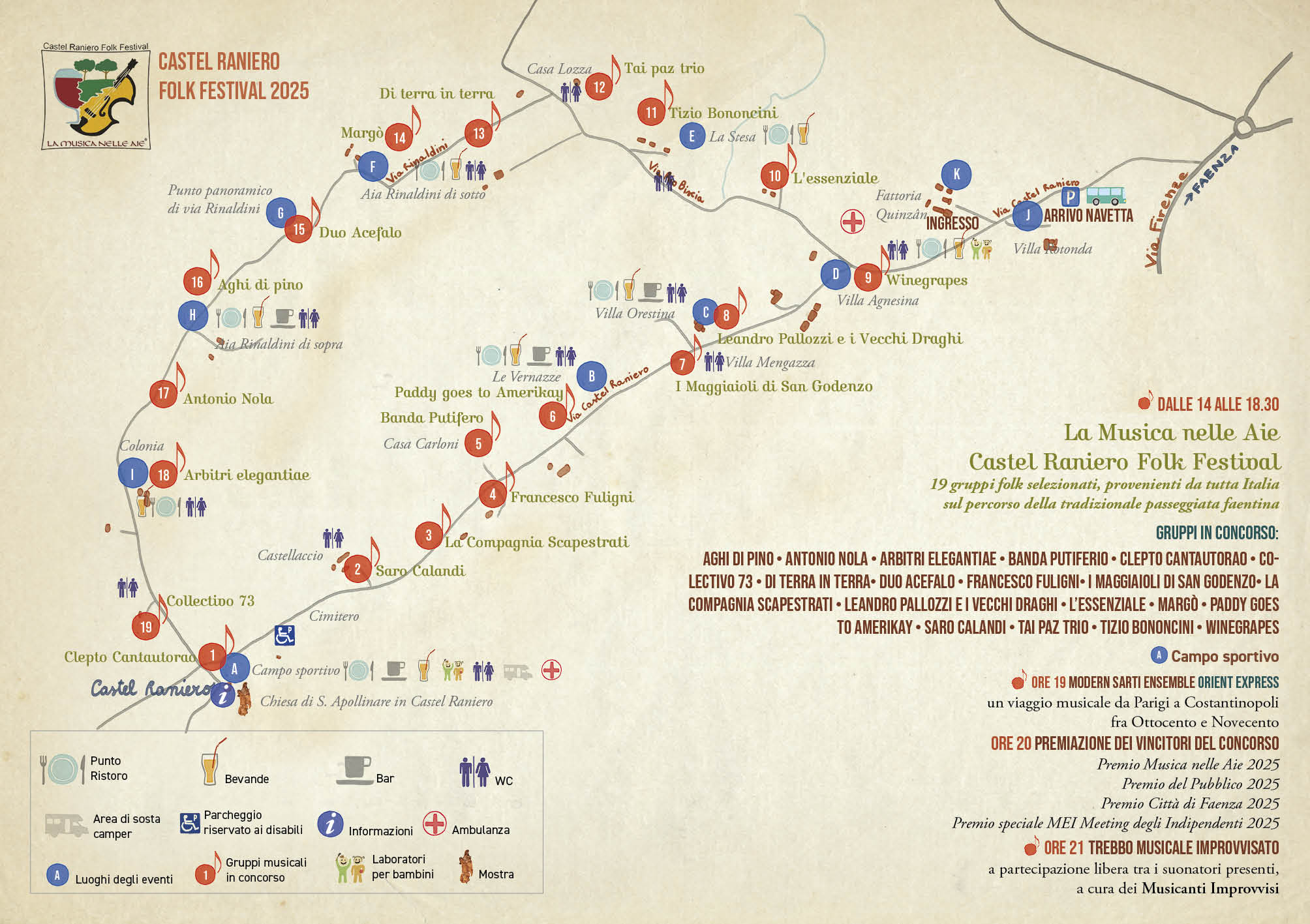 Mappa della festa 2025